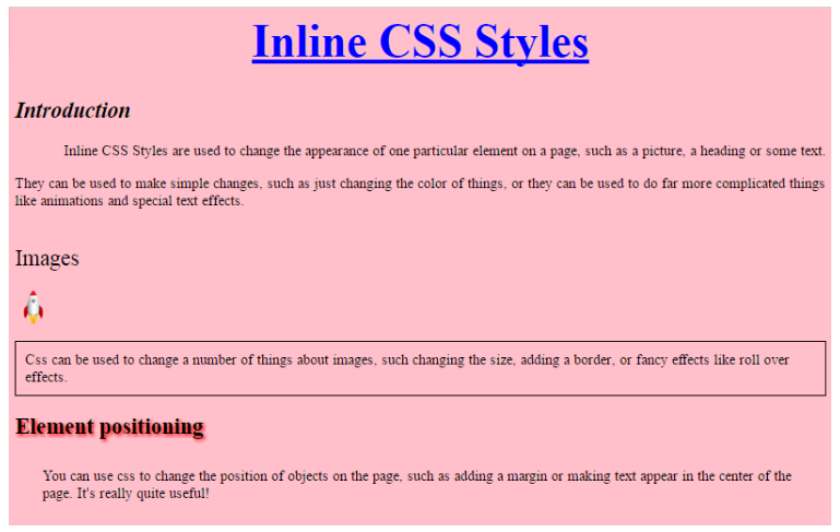 with css