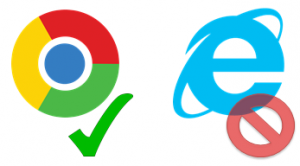 Don't use Internet Explorer, it won't work! Use Chrome, Firefox or Edge.