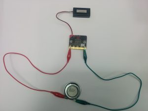 Microbit speaker connection demo
