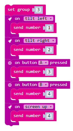 radio controlled microbit car sender code