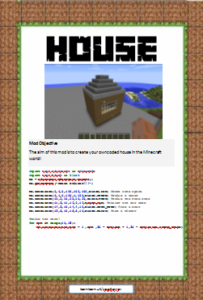 Coding a house in Minecraft using Python - LearnLearn Raspberry Pi Hacking