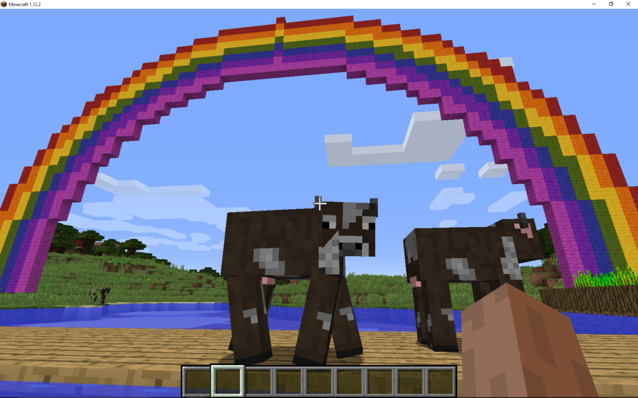 How To Code A Rainbow In Minecraft Using Python Learnlearn Raspberry Pi Hacking 