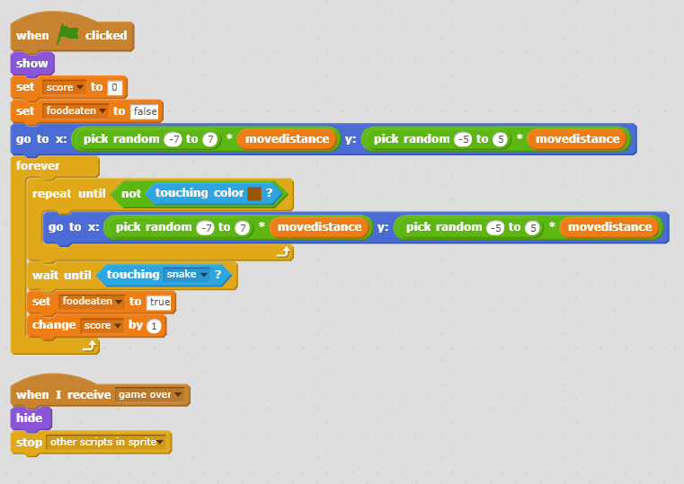 How to create a Snake game in Scratch