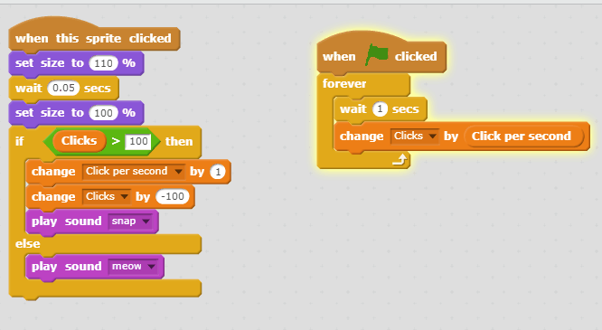 Updated my clicker game, check the update log to see what I added, (game  link in comments) : r/scratch