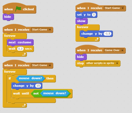 Hour (and a half) of Code: Flappy Bird Games in Scratch