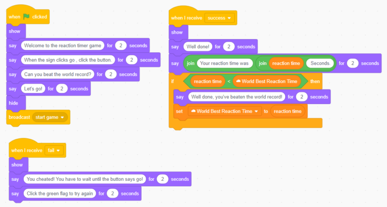 how to make a timer in scratch